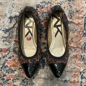 Anne Klein Sport Leopard Pointed Toe Flats